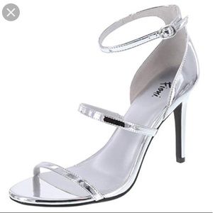 Fioni Women's Jisele Strappy Silver Stiletto Heel